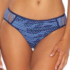 NWT Becca reveal crochet bikini bottoms L